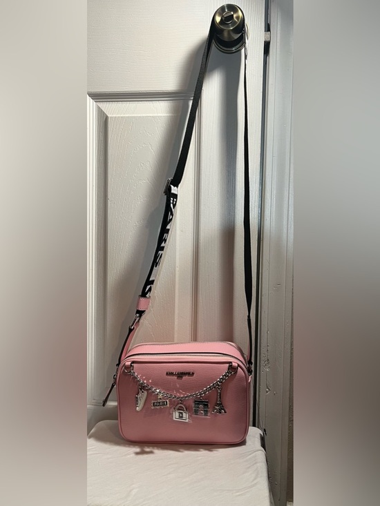 Karl Lagerfeld Handbags - Karl Lagerfeld Paris Pink Charm Crossbody NWT $198 MSRP